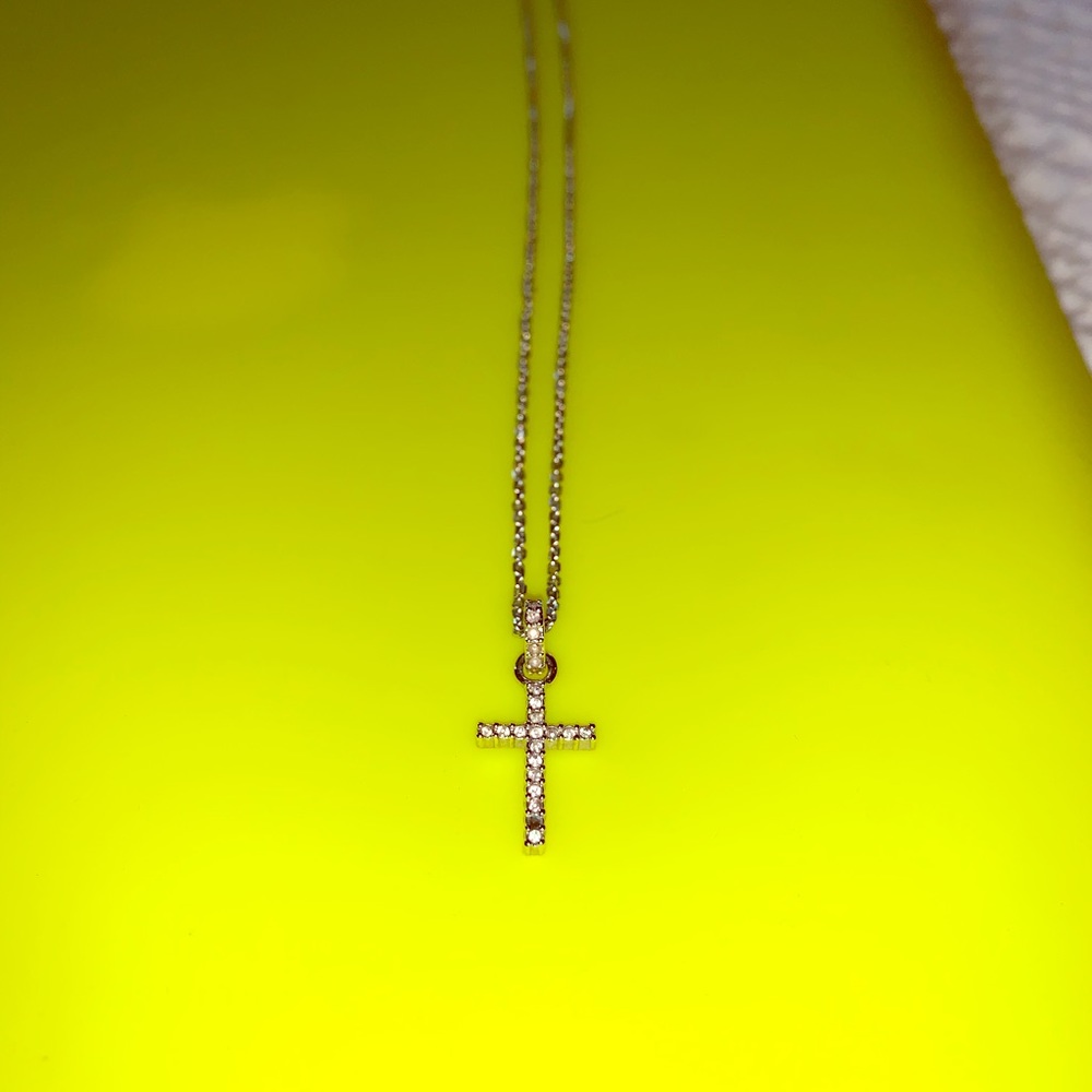Swarovski crystal cross necklace